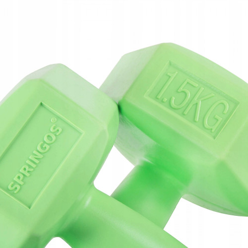 Гантель  Springos Hex 2 x 1.5 кг FA1031 - фото №2